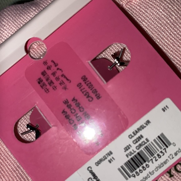 NEW Kate Spade full circle hoop earrings with bling - Picture 9 of 9